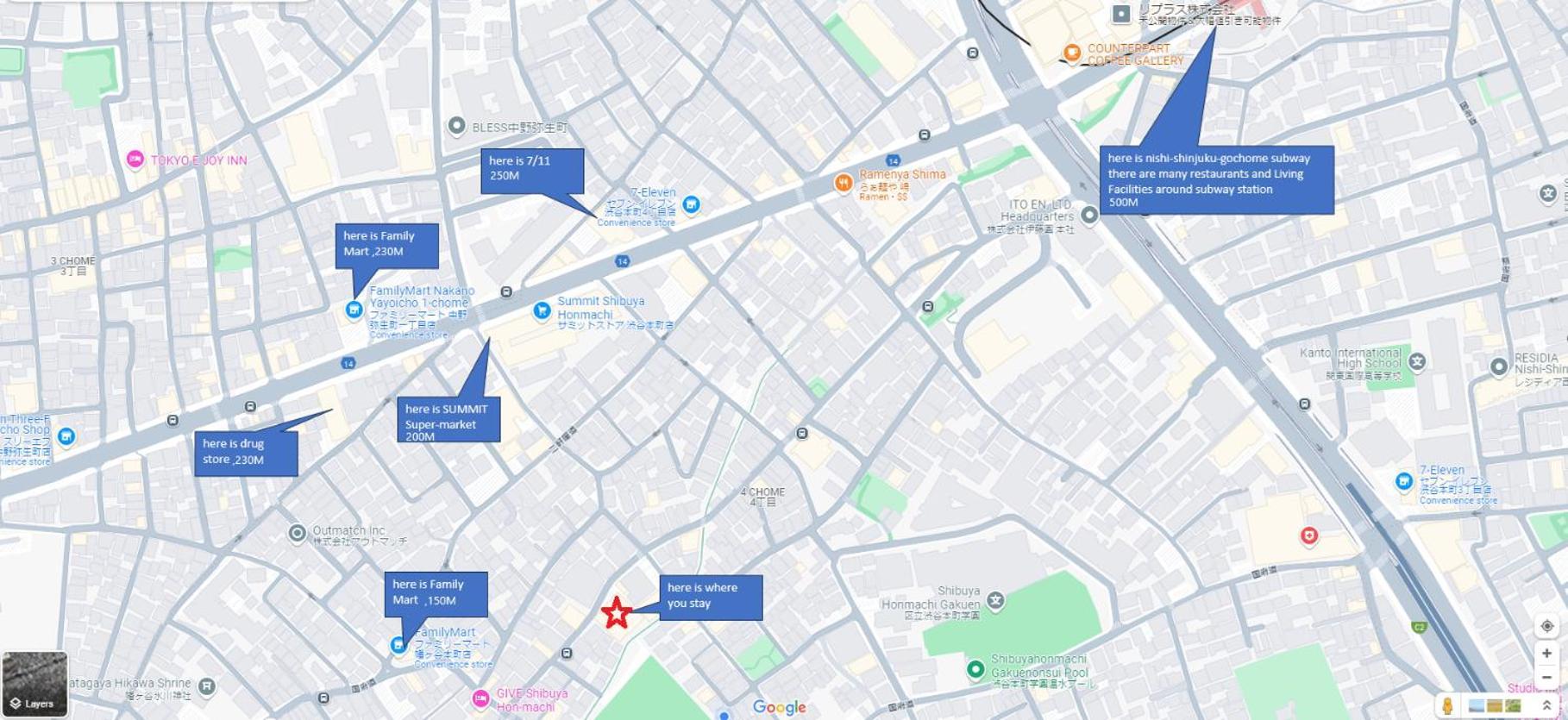 新宿圏, Hall, Shinjyuku Gyoenに近い Apartment Präfektur Tokio